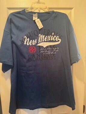 New Mexico Albuquerque Graphic Tee - Blue
